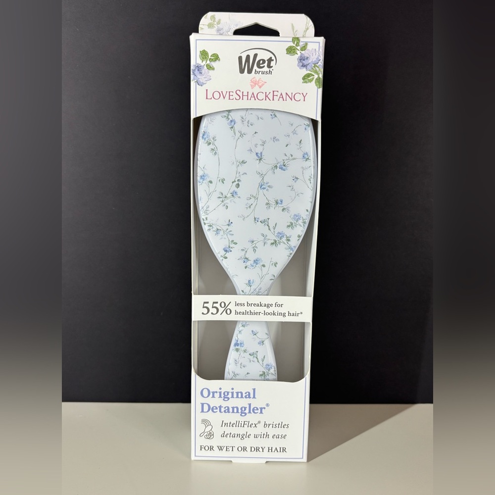 LoveShackFancy x Goody x Wet Brush Original Detangler English Ivy Blue BNWT